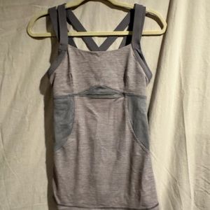 Lululemon sport tank gray NWOT